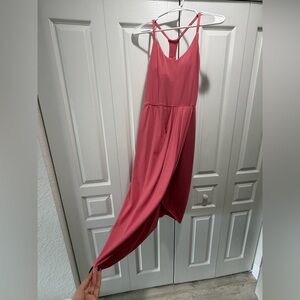 Elegant Pink Sleeveless Dress halara